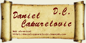 Daniel Capurelović vizit kartica